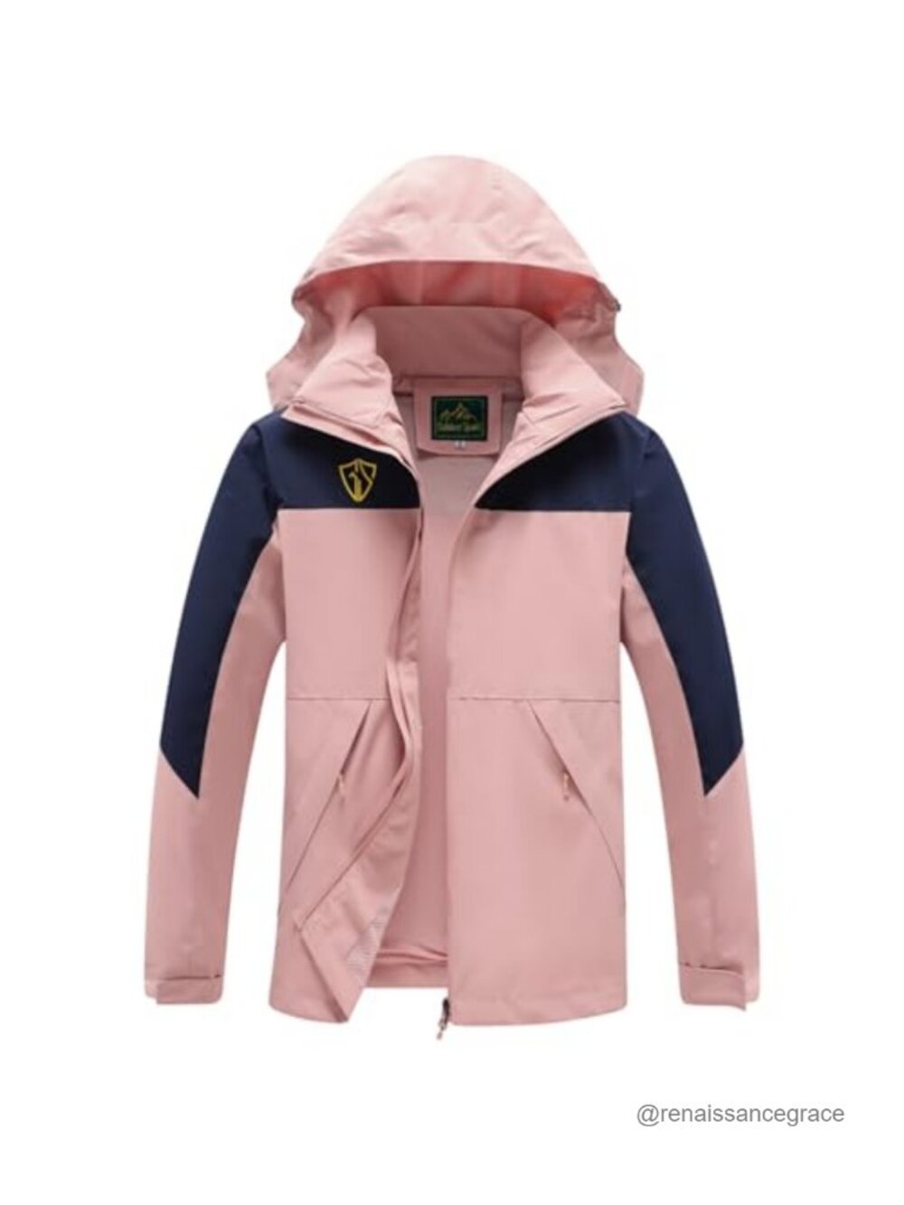 Waterproof Lightweight Rain Jacket Packable Windbreaker Hooded Coat